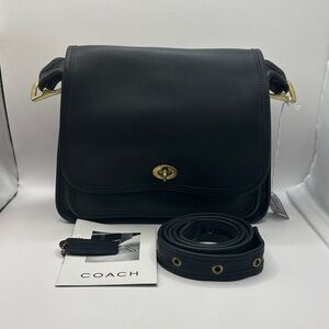 Vintage Coach Rambler in Black Leather